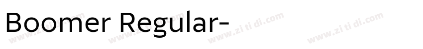 Boomer Regular字体转换